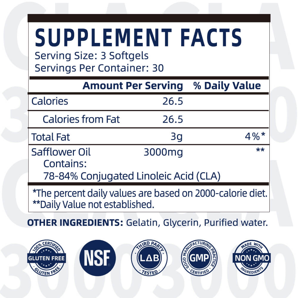 Vicwell CLA 3000 Supplement Softgels