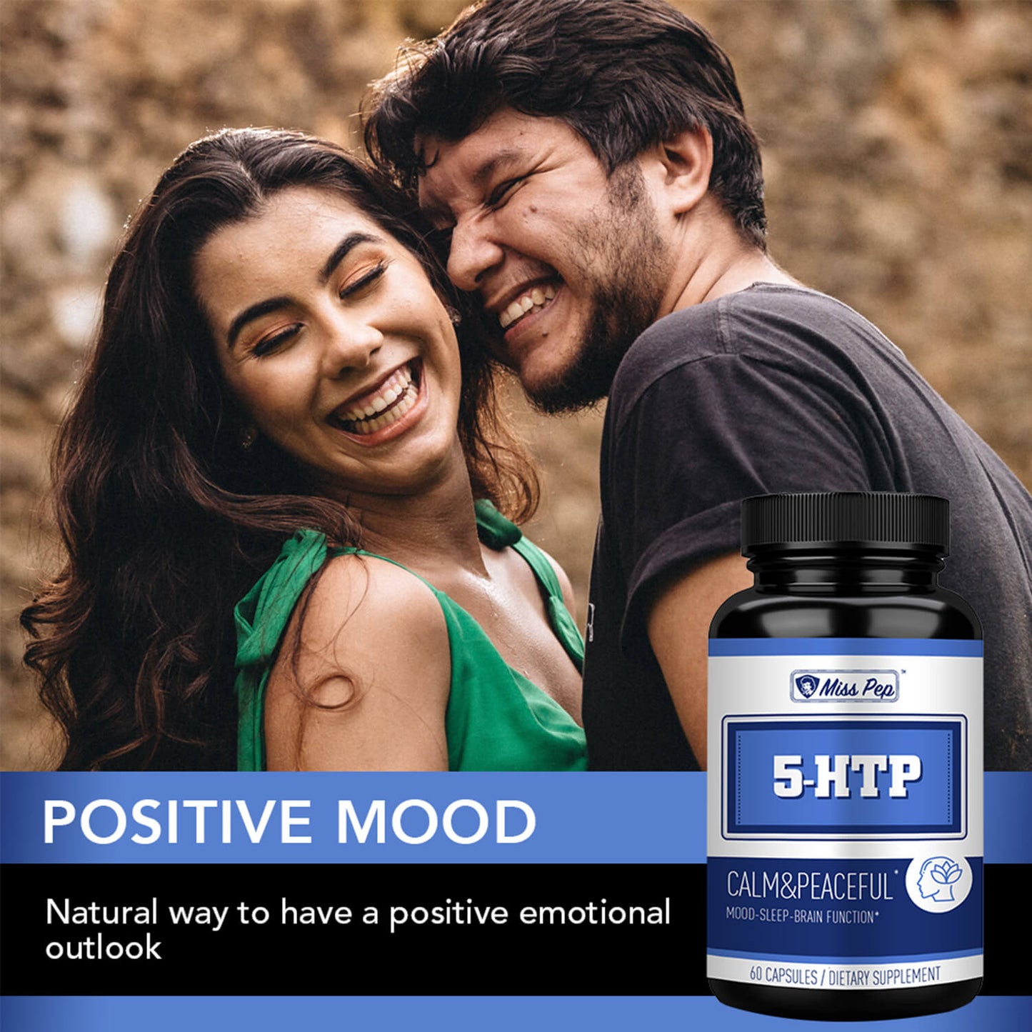 Misspep 5-HTP Veg Capsule Supplement