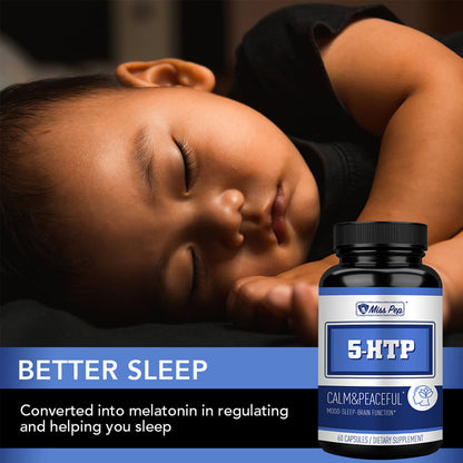Misspep 5-HTP Veg Capsule Supplement