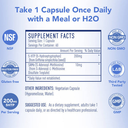 Misspep 5-HTP Veg Capsule Supplement