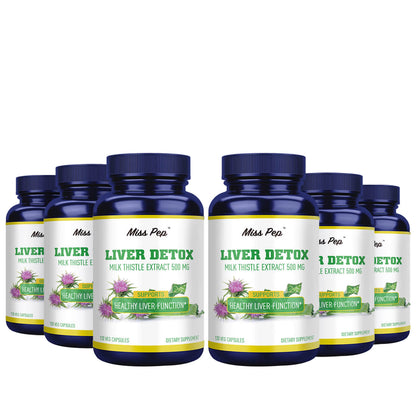 Misspep 120 Capsules Liver Detox Silymarin Milk Thistle Extract 500 mg with Artichoke Extract